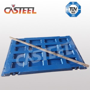 Terex JW42 kaakgroeve Tand Medium Tand, Jawface Fixed, Jaw Plate Swing